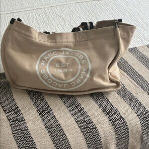 Marc Jacobs Beige Canvas Shoulder Bag